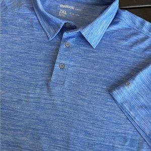 Reebok Heathered Blue Polo Shirt